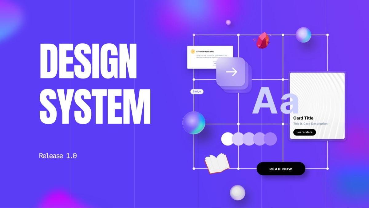 iGaming design system component previews on a purple background